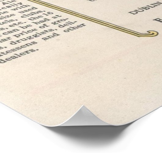 Ginger Ale Ad 1920 Poster (Hoek)