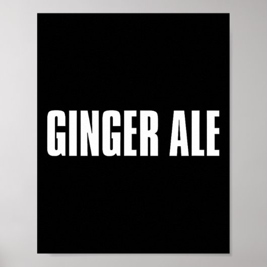 Ginger Ale Thanksgiving Costume Funny Drinks And B Poster (Voorkant)