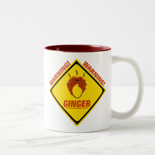 Ginger Alert. Tweekleurige Koffiemok