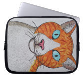 Ginger and white cat Electronics Bag Laptop Sleeve (Voorkant)