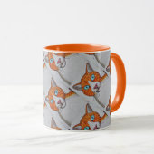 Ginger and White cat mug Mok (Voorkant rechts)