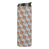 Ginger and White cat Thermal Tumbler Thermosbeker (Gedraaid links)