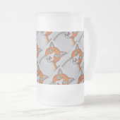 Ginger and White Frosted mug Matglas Bierpul (Voorkant rechts)