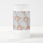 Ginger and White Frosted mug Matglas Bierpul (Center)