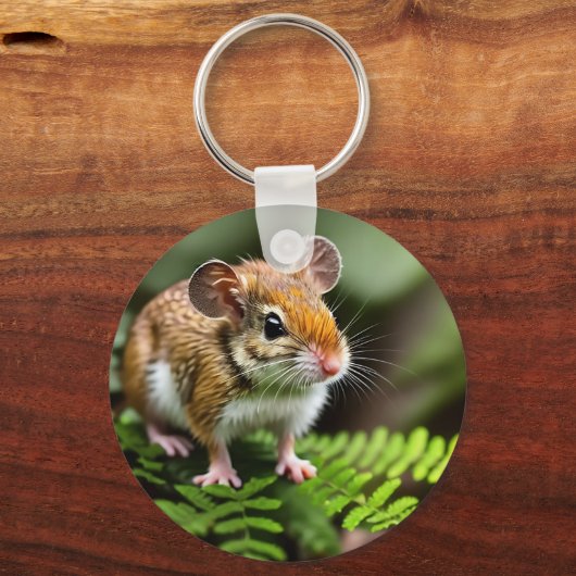 Ginger Australian Hopping Mouse, Keyring Sleutelhanger (Voorkant)