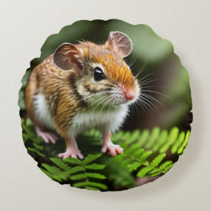 Ginger Australian Hopping Mouse, Round Cushion Rond Kussen