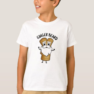 Ginger Baard Grappig Gingerbread Voedsel Pun T-shirt