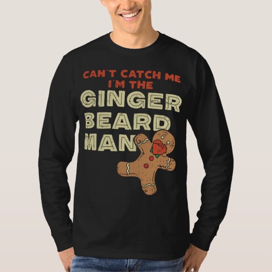 Ginger Baard Man Funny Gingerbread Man T-shirt (Voorkant)