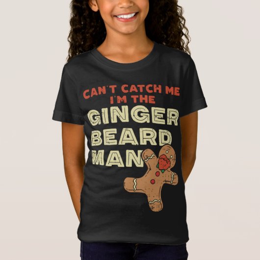 Ginger Baard Man Funny Gingerbread Man T-shirt (Voorkant)
