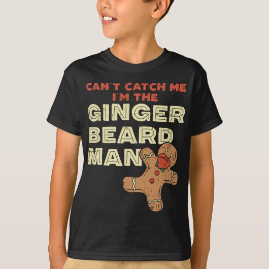Ginger Baard Man Funny Gingerbread Man T-shirt (Voorkant)