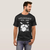 Ginger Baker RIP 1939-2019 met drums Classic T-Sh T-shirt (Voorkant volledig)