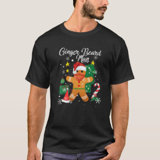 Ginger Beard Man Christmas Pajama Funny Gingerbrea T-shirt