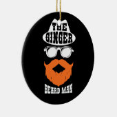 Ginger Beard Man Funny Redhead Irish Bearded Manne Keramisch Ornament (Rechts)