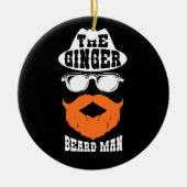 Ginger Beard Man Funny Redhead Irish Bearded Manne Keramisch Ornament (Voorkant)