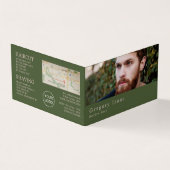 Ginger Beard Model, Mannen Barbers, Loyalty Card Visitekaartje (Buitenkant)