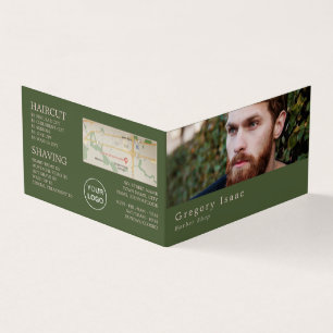 Ginger Beard Model, Mannen Barbers, Loyalty Card Visitekaartje