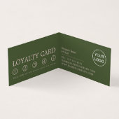 Ginger Beard Model, Mannen Barbers, Loyalty Card Visitekaartje (Binnen)