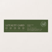 Ginger Beard Model, Mannen Barbers, Loyalty Card Visitekaartje (Binnenkant ongevouwen)