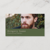 Ginger Beard Model, Mannen Barbers Visitekaartje (Voorkant)