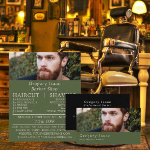 Ginger Beard Model, Mannen Barbres Adverteren Flyer