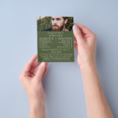 Ginger Beard Model, Mannen Barbres Adverteren Flyer (Hand)
