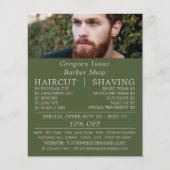 Ginger Beard Model, Mannen Barbres Adverteren Flyer (Voorkant)