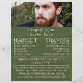 Ginger Beard Model, Mannen Barbres Adverteren Flyer (Voorkant)
