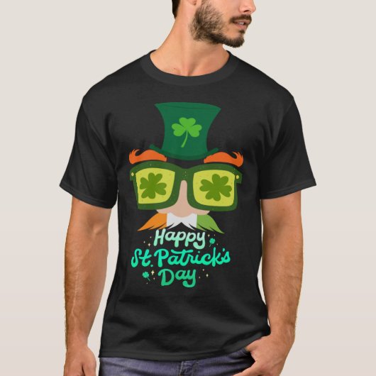 Ginger Beard St Patrick s Day Green Irish Shamrock T-shirt (Voorkant)