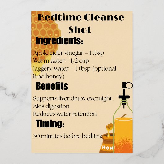 Ginger Beet Lemon Detox Shot Folie Uitnodiging (Voorkant)