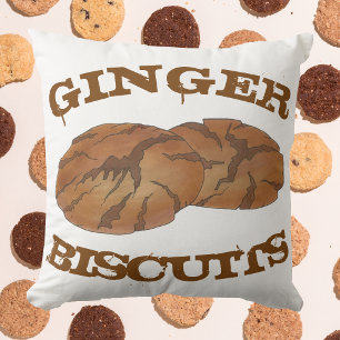Ginger Biscuits Gingersnap Ginger Nut Cookies Kussen