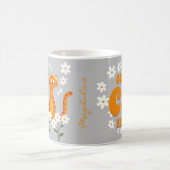 Ginger Bloemen Naam Sinaasappel Kat Energie Koffiemok (Center)