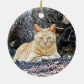 Ginger Boy Keramisch Ornament (Achterkant)