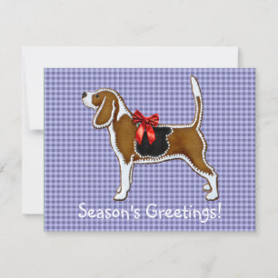 Ginger Bread Beagle Kerstkoekje Kaart