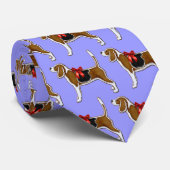 Ginger Bread Beagle Kerstkoekje Stropdas (Opgerold)