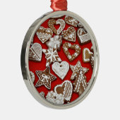Ginger Bread Cookies Metalen Ornament (Rechts)