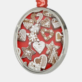 Ginger Bread Cookies Metalen Ornament (Links)