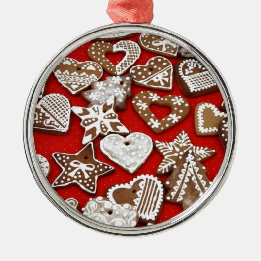 Ginger Bread Cookies Metalen Ornament (Voorkant)