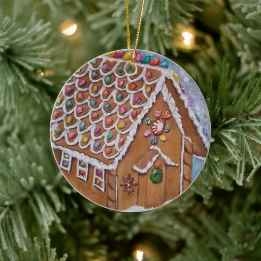 Ginger Bread House Keramisch Ornament (Boom)