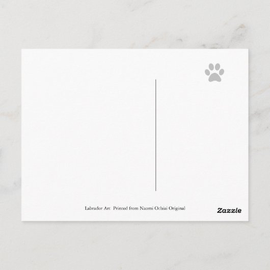 Ginger Bread House Labradors schilderen Briefkaart (Achterkant)