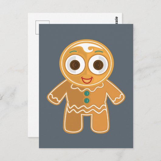 Ginger Bread Man Briefkaart (Voorkant / Achterkant)