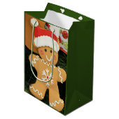 Ginger Bread Man Medium Cadeauzakje (Voorkant Gekanteld)