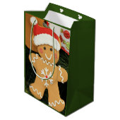 Ginger Bread Man Medium Cadeauzakje (Achterkant Gekanteld)