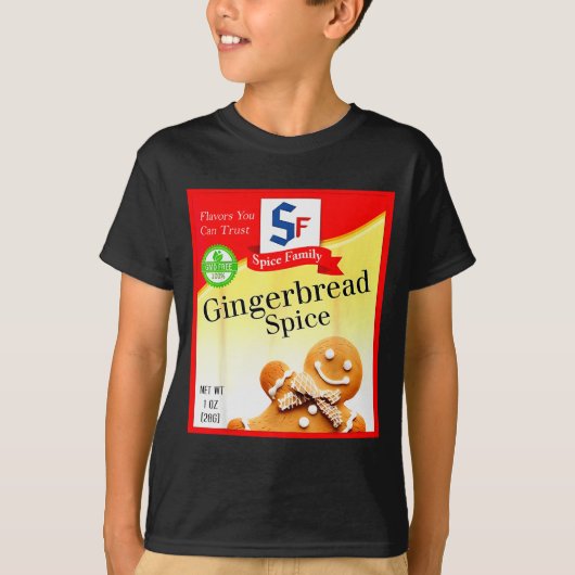 Ginger Bread Sce Group Costume Family Matching Hal T-shirt (Voorkant)