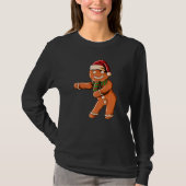 Ginger Bread with Christmashat Floss Dance on Chri T-shirt (Voorkant)