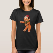 Ginger Bread with Christmashat Floss Dance on Chri T-shirt (Voorkant)