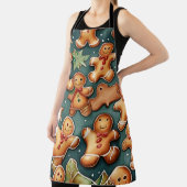 Ginger broodman Kerst Patroon Schort (Insitu)