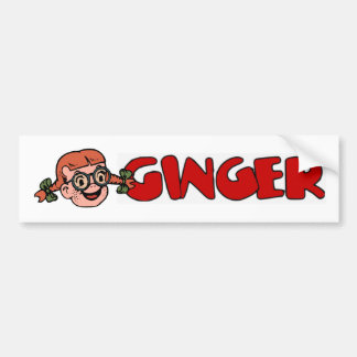 Ginger Bumper Bumpersticker
