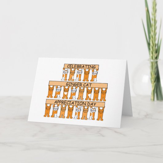Ginger Cat Appreciation Day - 1 september Kaart (Voorkant)
