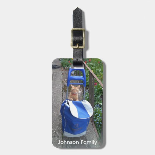 Ginger Cat  Bagagelabel (Voorkant verticaal)