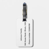 Ginger Cat  Bagagelabel (Achterkant verticaal)